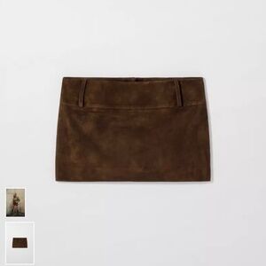 SUEDE LEATHER SKIRT KATE MOSS X ZARA